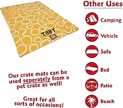 Majestic Pet Fusion Personalized Dog Crate Mat, Yellow, Large slide 2 of 8
