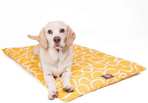 Show full view: Majestic Pet Fusion Personalized Dog Crate Mat, Yellow, X-Small slide 4 of 8