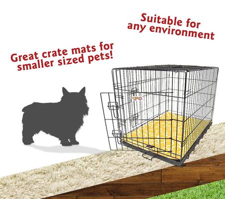 Show full view: Majestic Pet Fusion Personalized Dog Crate Mat, Yellow, X-Small slide 6 of 8