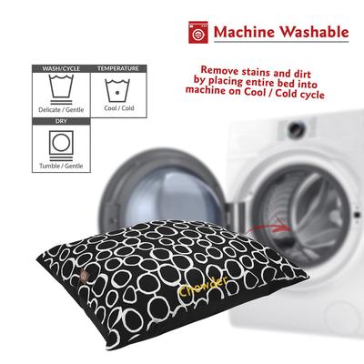 Show full view: Majestic Pet Fusion Personalized Pillow Cat & Dog Bed, Black, Small/Medium slide 6 of 7