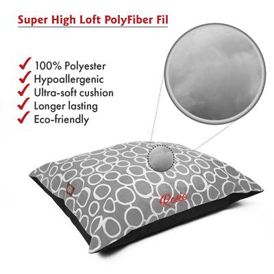 Show full view: Majestic Pet Fusion Personalized Pillow Cat & Dog Bed, Gray, Large slide 4 of 6