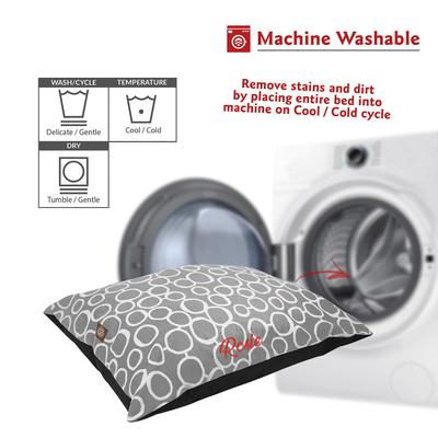 Show full view: Majestic Pet Fusion Personalized Pillow Cat & Dog Bed, Gray, Large slide 5 of 6