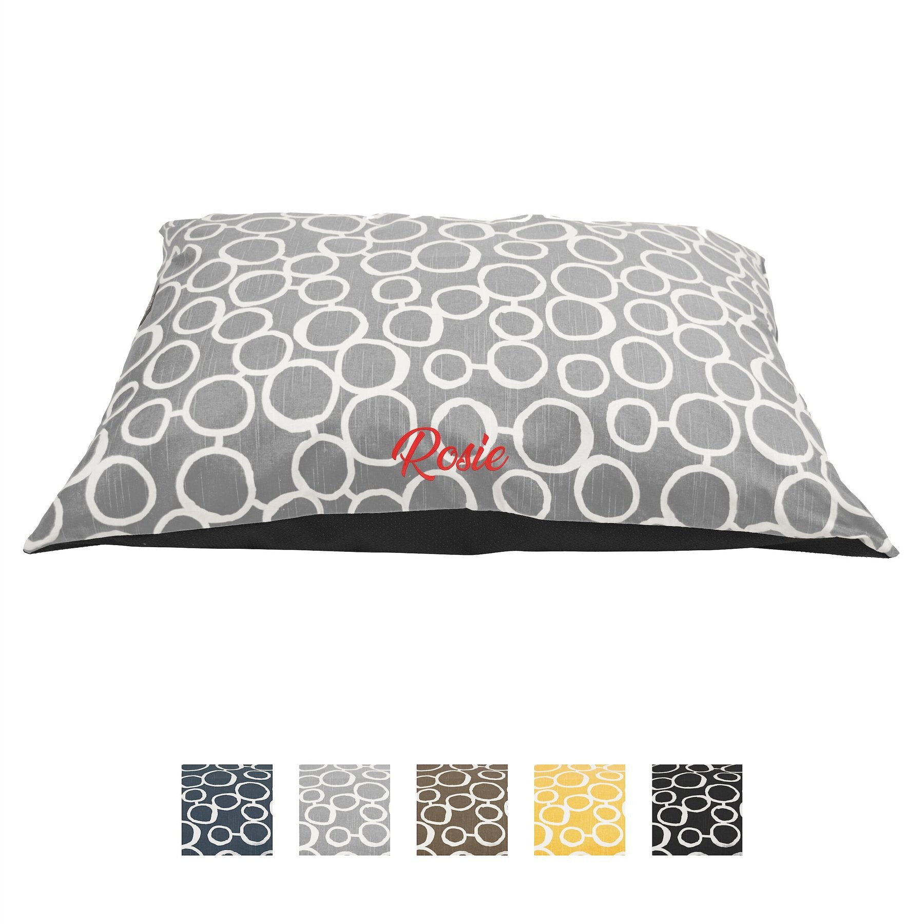 Majestic Pet Fusion Personalized Pillow Cat & Dog Bed, Gray, Small/Medium