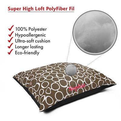 Show full view: Majestic Pet Fusion Personalized Pillow Cat & Dog Bed, Mocha, Large slide 5 of 7