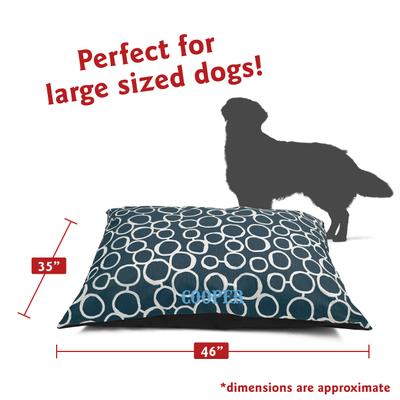 Show full view: Majestic Pet Fusion Personalized Pillow Cat & Dog Bed, Navy, Large slide 3 of 6
