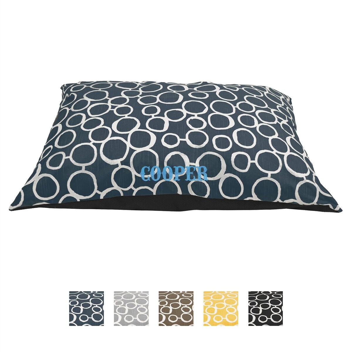 Majestic Pet Fusion Personalized Pillow Cat & Dog Bed, Navy, Small/Medium