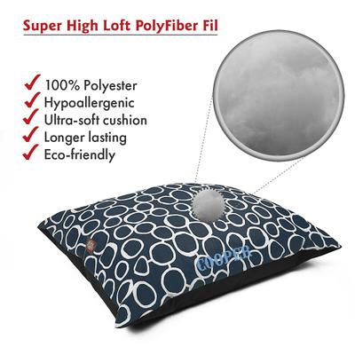 Show full view: Majestic Pet Fusion Personalized Pillow Cat & Dog Bed, Navy, Small/Medium slide 4 of 6