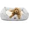 Show in main carousel: Majestic Pet Hexo Shapes Contemp Lounge Bolster Dog Bed with Removable Cover, Large, Gray slide 2 of 4