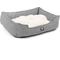 Show in main carousel: Majestic Pet Jackson Heathered Contemp Lounge Bolster Dog Bed with Removable Cover, Large, Gray slide 3 of 5
