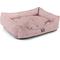 Show in main carousel: Majestic Pet Jackson Heathered Contemp Lounge Bolster Dog Bed with Removable Cover, Large, Pink slide 5 of 6