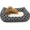 Show in main carousel: Majestic Pet Links Contemp Lounge Bolster Dog Bed with Removable Cover, Black, Large slide 1 of 4