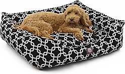 Majestic Pet Links Contemp Lounge Bolster Dog Bed with Removable Cover, Black, X-Large slide 2 of 4