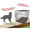 Show in main carousel: Majestic Pet Links Personalized Dog Crate Mat, Black, Large slide 8 of 10