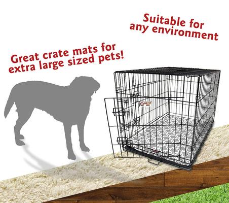 Show full view: Majestic Pet Links Personalized Dog Crate Mat, Gray, X-Large slide 7 of 9