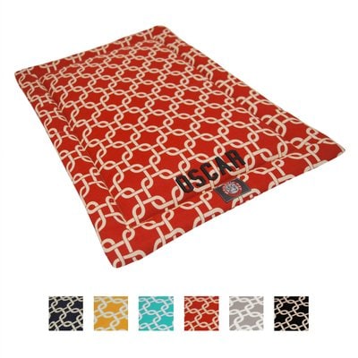 Majestic Pet Majestic Pet Links Personalized Dog Crate Mat, Red, Medium