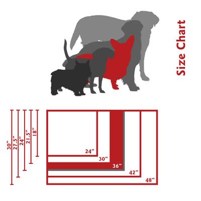 Show full view: Majestic Pet Links Personalized Dog Crate Mat, Red, Medium slide 8 of 9