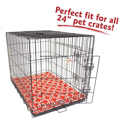Show full view: Majestic Pet Links Personalized Dog Crate Mat, Red, X-Small slide 6 of 9