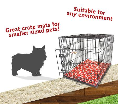 Show full view: Majestic Pet Links Personalized Dog Crate Mat, Red, X-Small slide 7 of 9