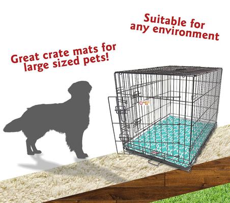 Show full view: Majestic Pet Links Personalized Dog Crate Mat, Teal, X-Large slide 7 of 9