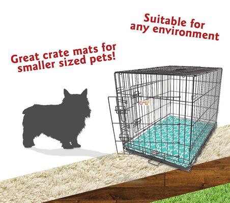 Show full view: Majestic Pet Links Personalized Dog Crate Mat, Teal, X-Small slide 7 of 9