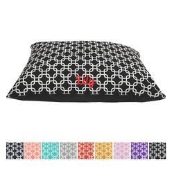 Majestic Pet Links Personalized Pillow Cat & Dog Bed, Black, Large