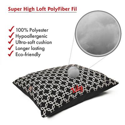 Show full view: Majestic Pet Links Personalized Pillow Cat & Dog Bed, Black, Large slide 5 of 8