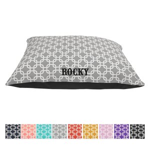 Majestic Pet Links Personalized Pillow Cat & Dog Bed, Gray, Large