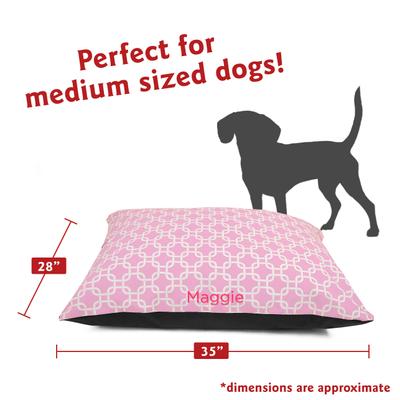 Show full view: Majestic Pet Links Personalized Pillow Cat & Dog Bed, Pink, Small/Medium slide 3 of 7
