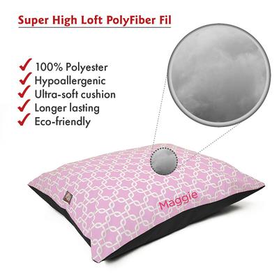 Show full view: Majestic Pet Links Personalized Pillow Cat & Dog Bed, Pink, Small/Medium slide 4 of 7