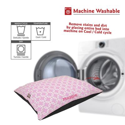 Show full view: Majestic Pet Links Personalized Pillow Cat & Dog Bed, Pink, Small/Medium slide 5 of 7