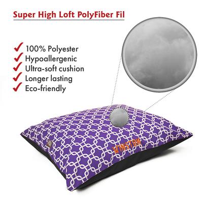 Show full view: Majestic Pet Links Personalized Pillow Cat & Dog Bed, Purple, Large slide 3 of 5