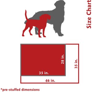 Majestic Pet Links Personalized Pillow Cat & Dog Bed, Purple, Small/Medium