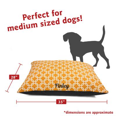 Show full view: Majestic Pet Links Personalized Pillow Cat & Dog Bed, Yellow, Small/Medium slide 3 of 7