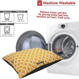 Majestic Pet Links Personalized Pillow Cat & Dog Bed, Yellow, Small/Medium