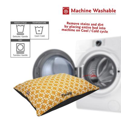 Show full view: Majestic Pet Links Personalized Pillow Cat & Dog Bed, Yellow, Small/Medium slide 5 of 7