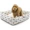Show in main carousel: Majestic Pet Luxe Bagel Arrow Bolster Dog Bed with Removable Cover, White/Black Arrows, Large slide 1 of 4