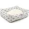Show in main carousel: Majestic Pet Luxe Bagel Arrow Bolster Dog Bed with Removable Cover, White/Black Arrows, Large slide 4 of 4