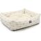 Show in main carousel: Majestic Pet Luxe Bagel Arrow Bolster Dog Bed with Removable Cover, White/Gold Arrows, Large slide 3 of 4