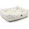 Show in main carousel: Majestic Pet Luxe Bagel Arrow Bolster Dog Bed with Removable Cover, White/Tan Arrows, Large slide 4 of 5