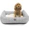 Show in main carousel: Majestic Pet Luxe Bagel Aruba Bolster Dog Bed with Removable Cover, Gray, X-Large slide 1 of 5