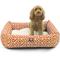 Show in main carousel: Majestic Pet Luxe Bagel Aruba Bolster Dog Bed with Removable Cover, Orange, X-Large slide 1 of 5