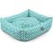 Show in main carousel: Majestic Pet Luxe Bagel Aruba Bolster Dog Bed with Removable Cover, Teal, X-Large slide 4 of 5