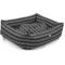 Show in main carousel: Majestic Pet Luxe Bagel Boho Arrow Bolster Dog Bed with Removable Cover, Black/White Arrows, Large slide 5 of 5
