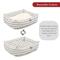 Show in main carousel: Majestic Pet Luxe Bagel Boho Arrow Bolster Dog Bed with Removable Cover, White/Black Arrows, Large slide 5 of 5