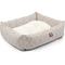Show in main carousel: Majestic Pet Luxe Bagel Charlie Bolster Dog Bed with Removable Cover, Beige, X-Large slide 3 of 4
