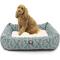 Show in main carousel: Majestic Pet Luxe Bagel Charlie Bolster Dog Bed with Removable Cover, Emerald, X-Large slide 1 of 4