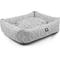 Show in main carousel: Majestic Pet Luxe Bagel Charlie Bolster Dog Bed with Removable Cover, Gray, Large slide 4 of 5