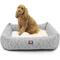 Show in main carousel: Majestic Pet Luxe Bagel Charlie Bolster Dog Bed with Removable Cover, Gray, X-Large slide 1 of 6