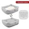 Show in main carousel: Majestic Pet Luxe Bagel Charlie Bolster Dog Bed with Removable Cover, Gray, X-Large slide 6 of 6