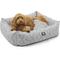 Show in main carousel: Majestic Pet Luxe Bagel Charlie Bolster Dog Bed with Removable Cover, Gray, X-Large slide 3 of 6